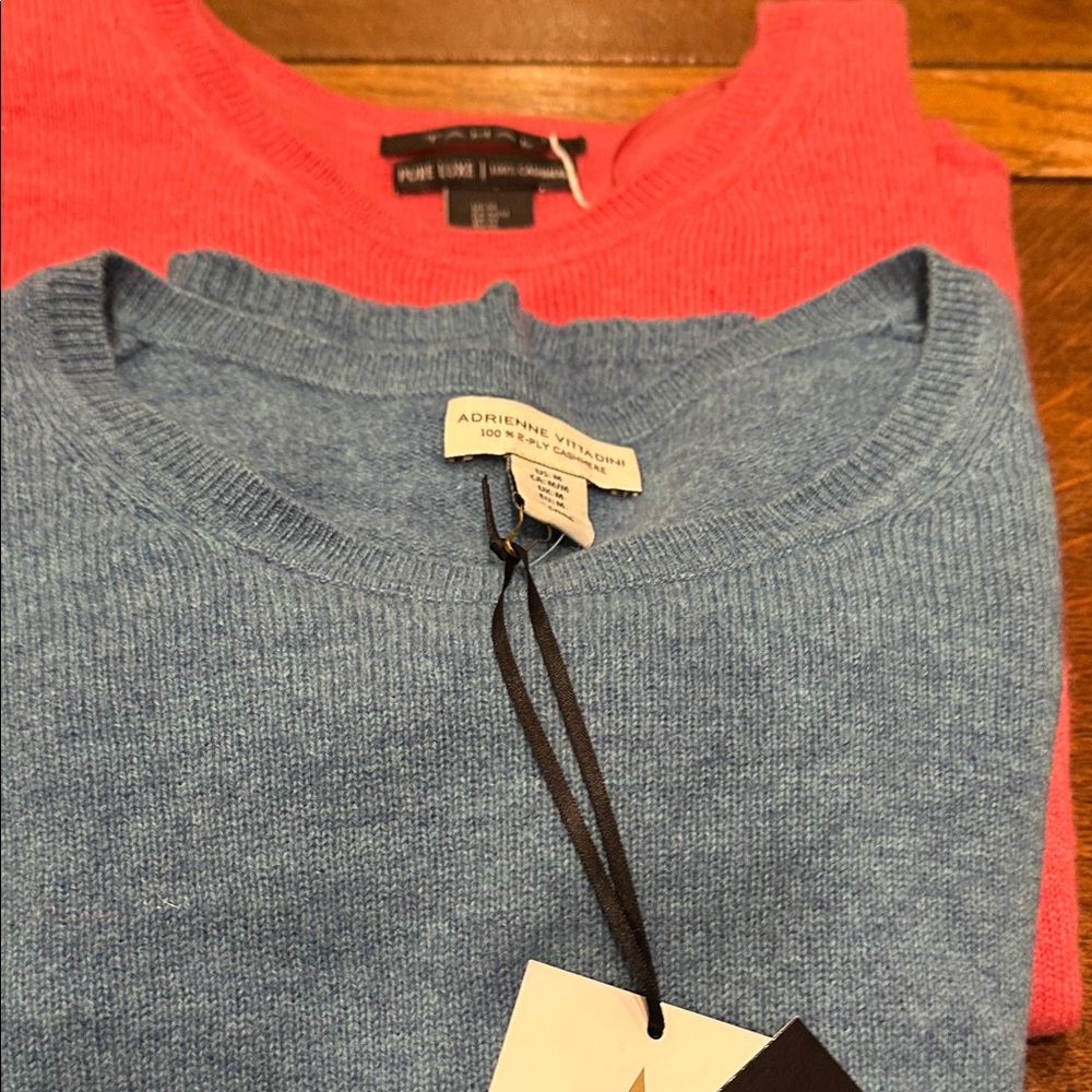 Pair of cashmere sweaters.. Size M